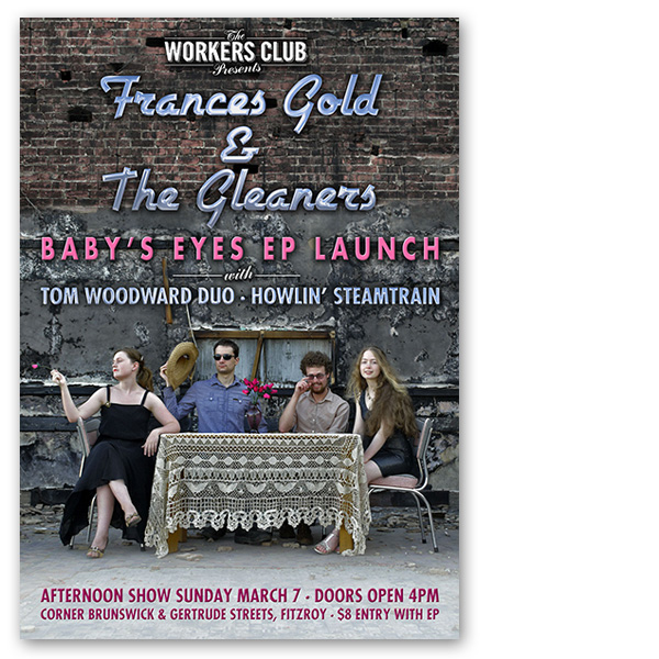 Poster for band CD launch